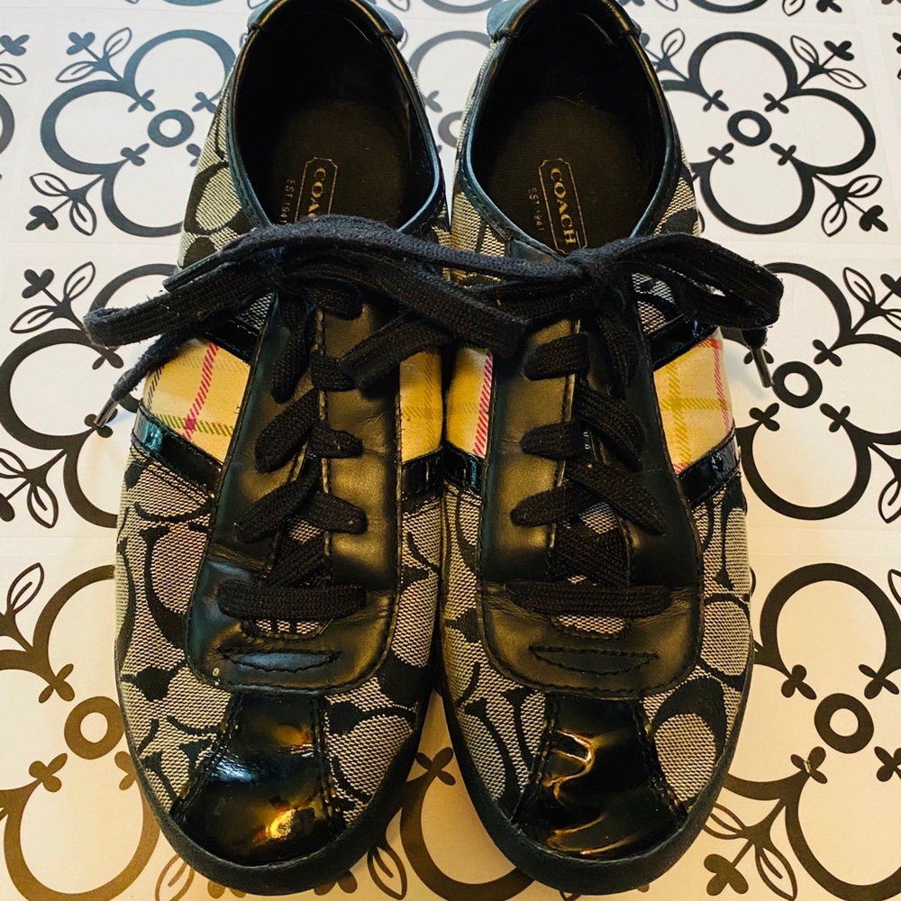 Coach Paxton Monogram Logo Sneakers - Picture 3 of 7